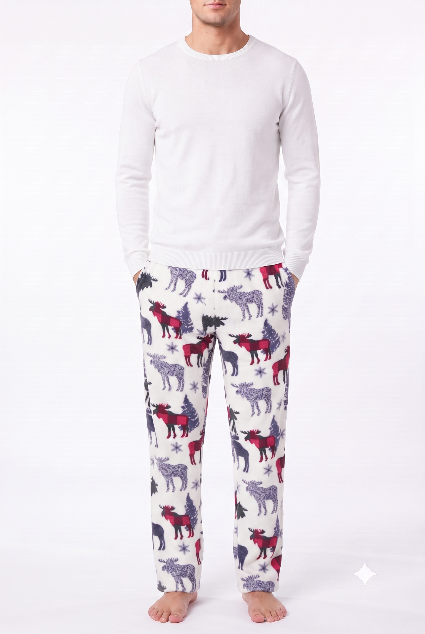 Men's Pajamas Green Buffalo