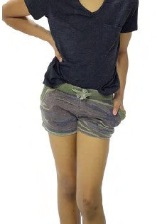 Girls' Stone Washed French Terry Short