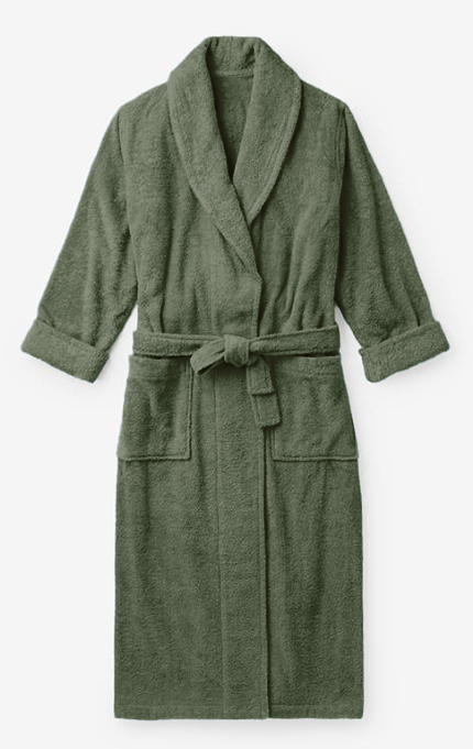 Women's Solid Color Robe Light Grey image 1