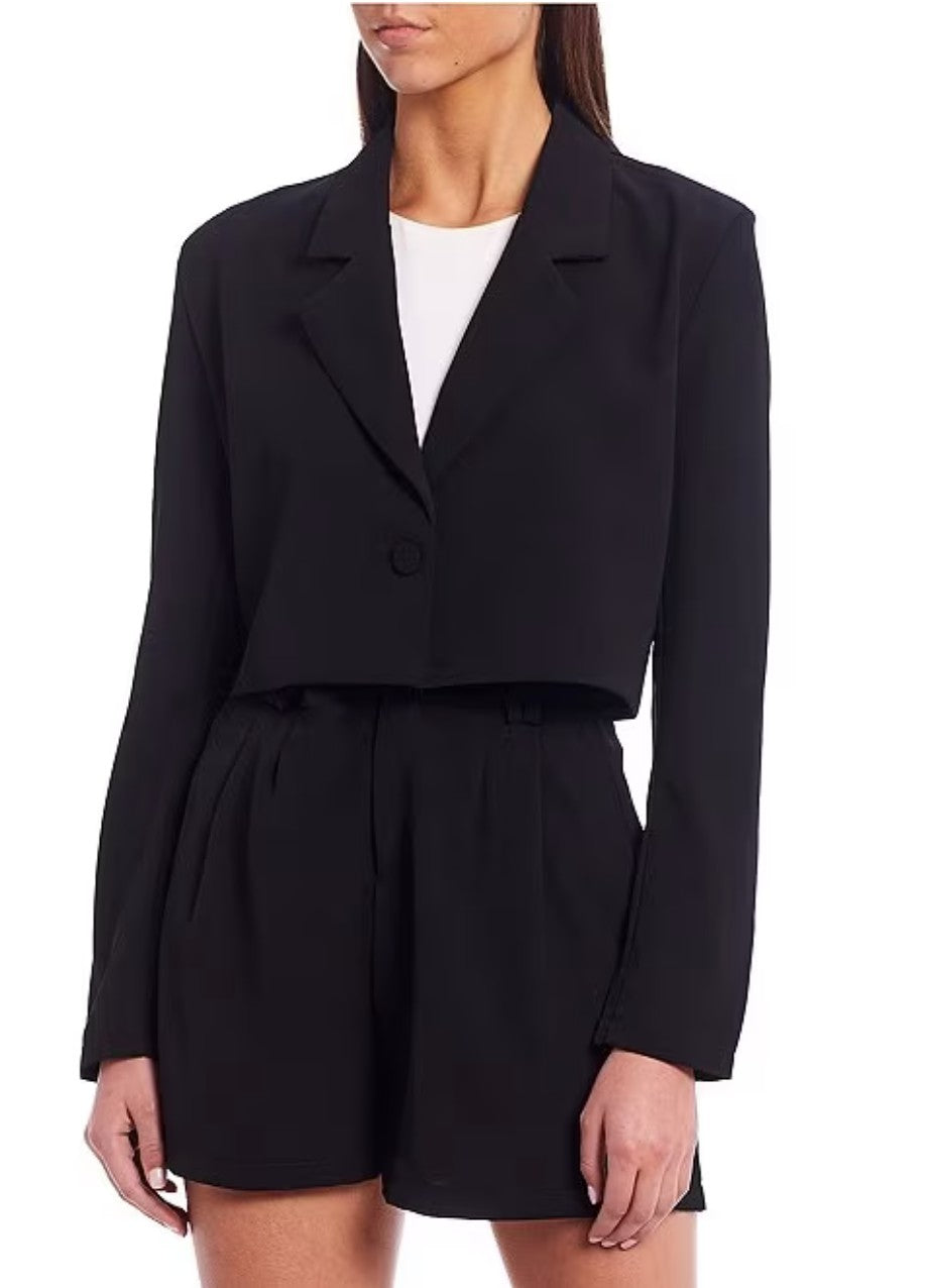 Tailored Cropped Blazer image 3