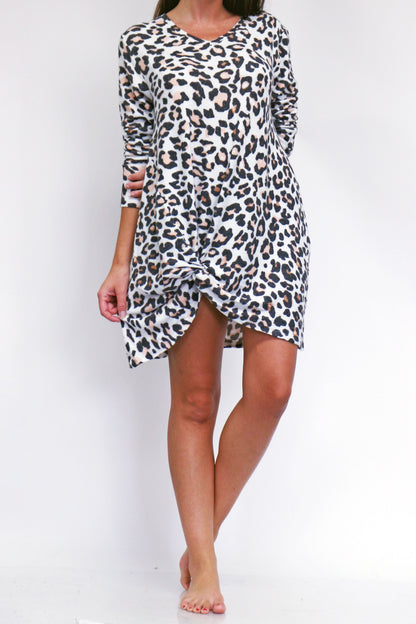 Twist Front Sweater Dress image 0