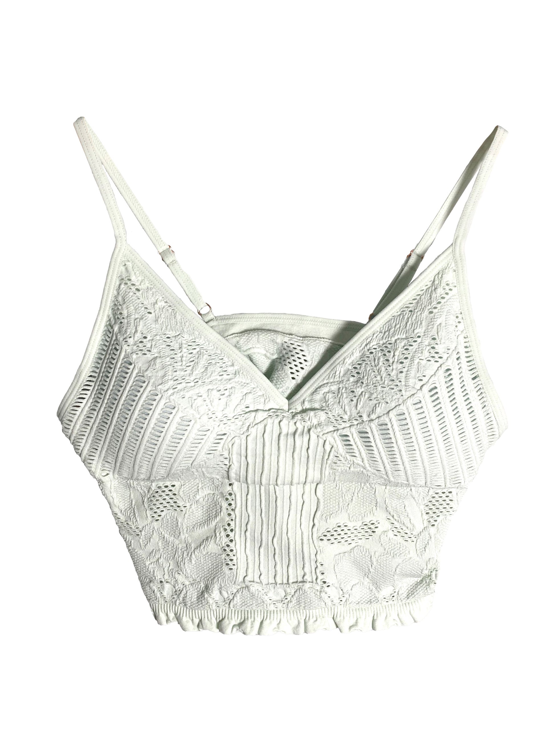 Seamless Jacquard Bralette Desert Rose image 3