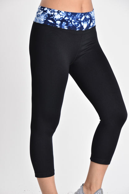 Women's Capri Tie-Dye Leggings