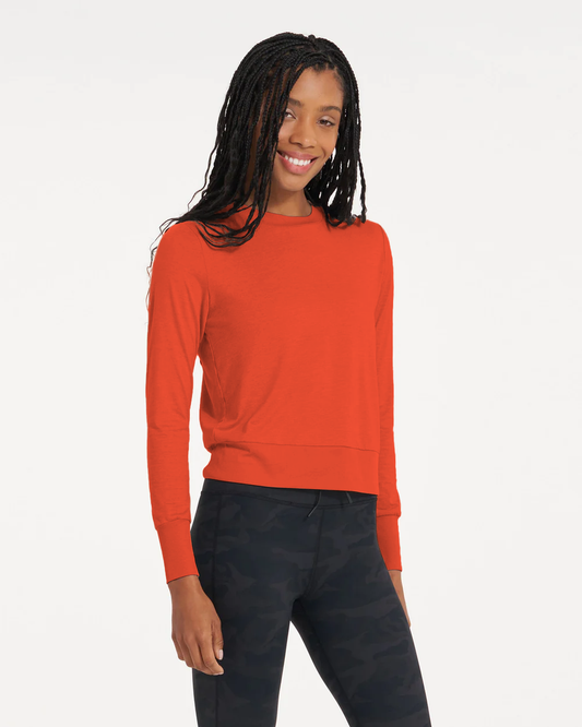 Women's Yoga Crew Top Pomelo image 0