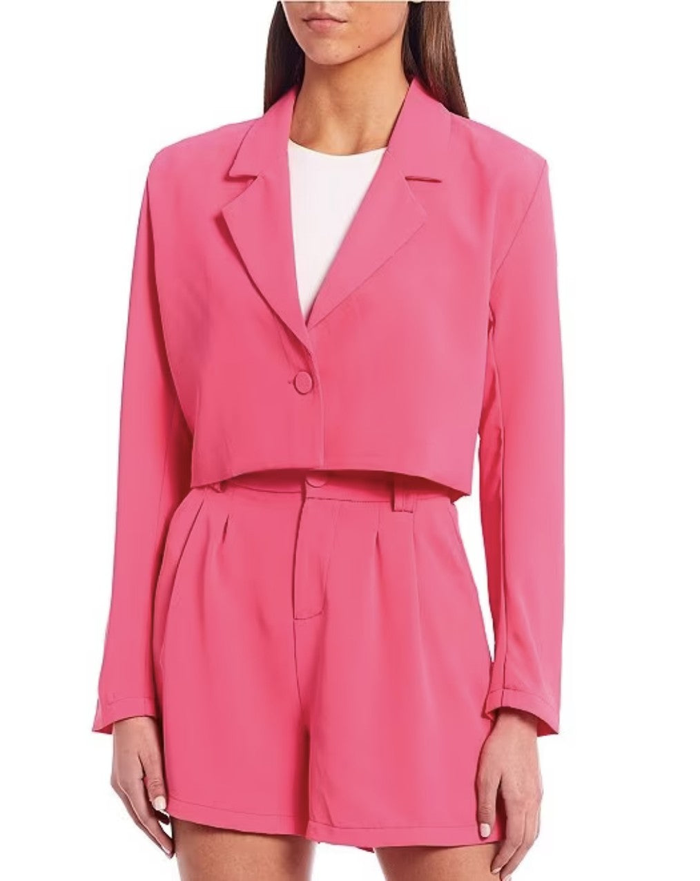 Tailored Cropped Blazer image 0