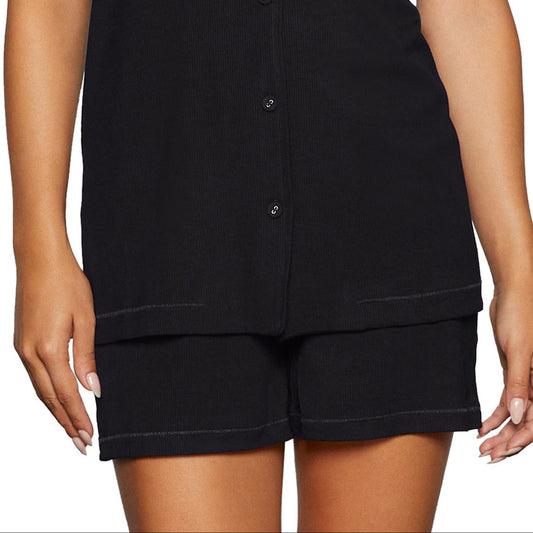 Women's Ribbed Shorts With Pockets