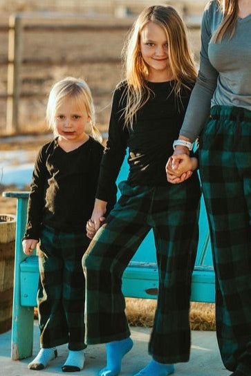 Kid's Pajamas Green Buffalo image 0