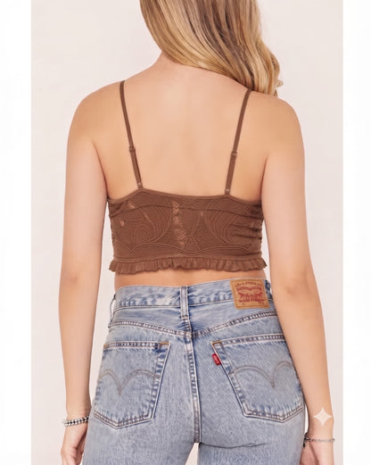 Women's Jacquard Bralette