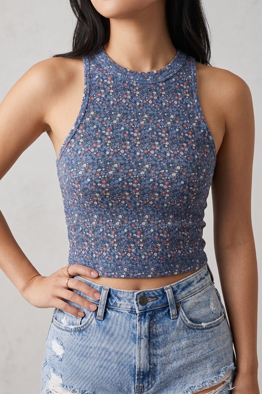 Women's Graphic Print Crop Top