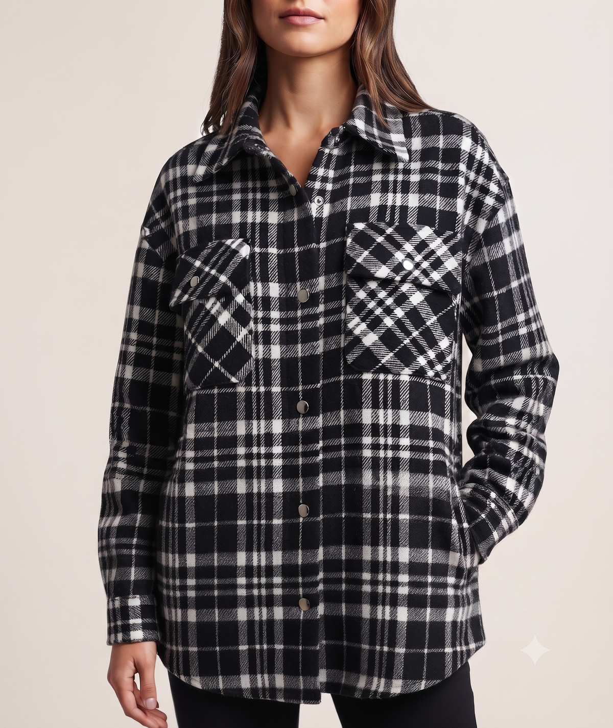 Women's Brushed Tweed Shacket (Final Few)