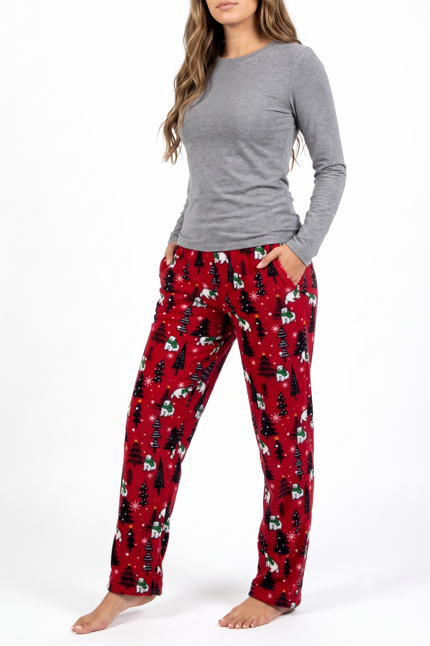 Women's Pajamas Green Buffalo