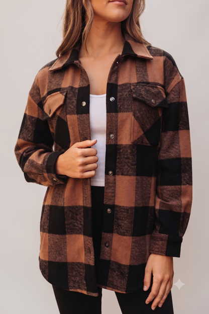 Women's Brushed Tweed Shacket (Final Few)