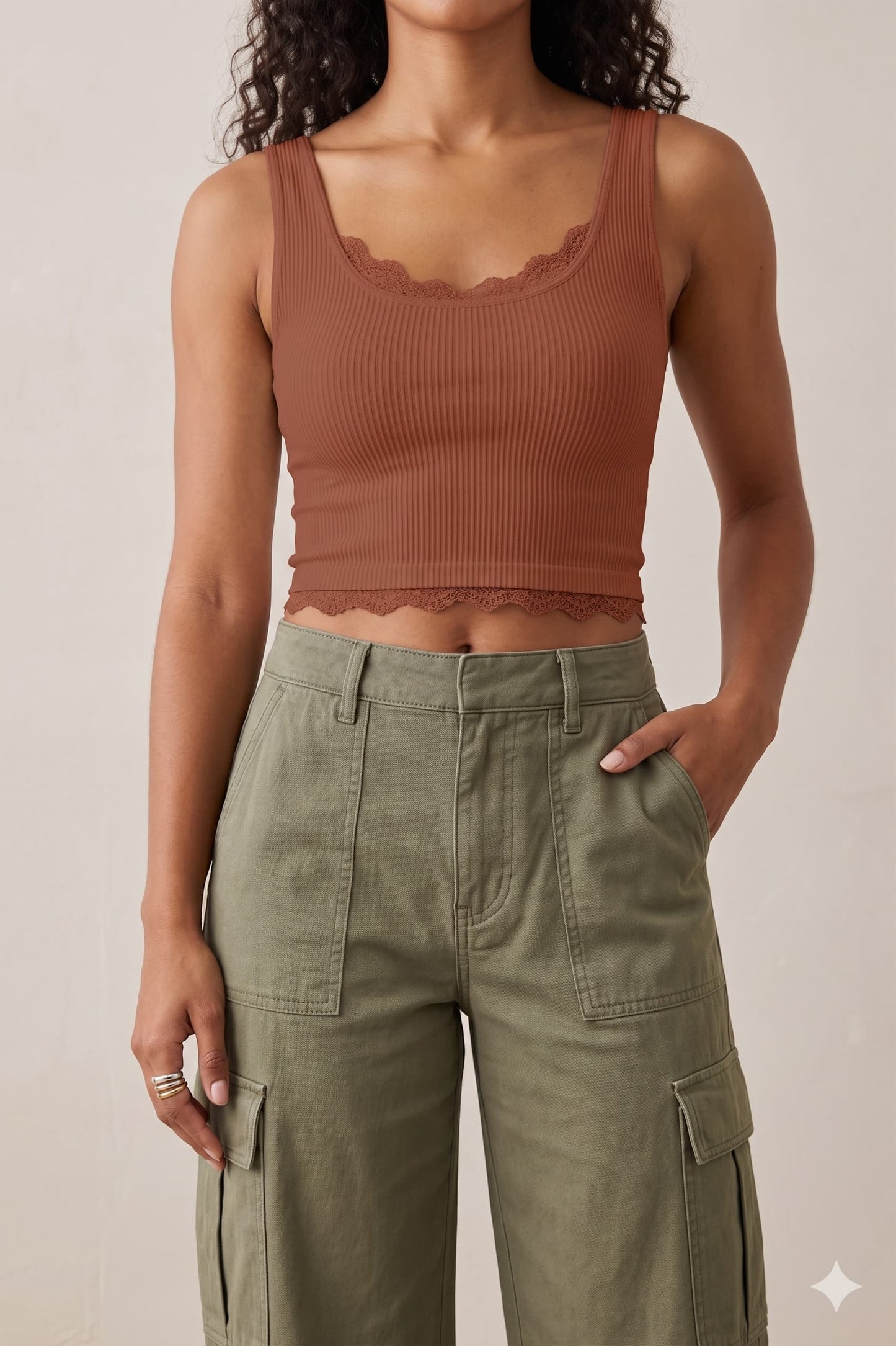 Women's Seamless Lace Scalloped Bra