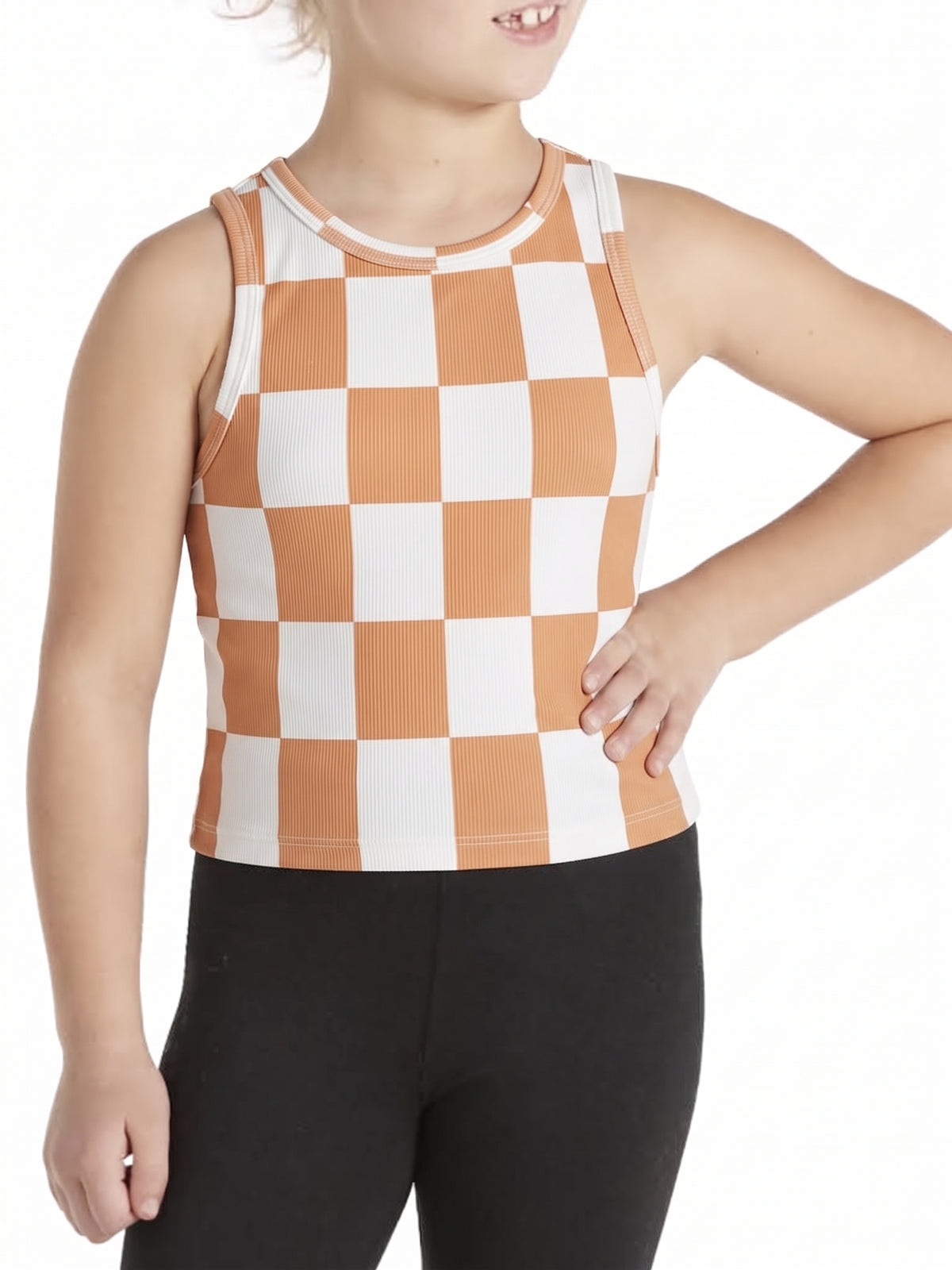 Girls' Chevron Crop Top