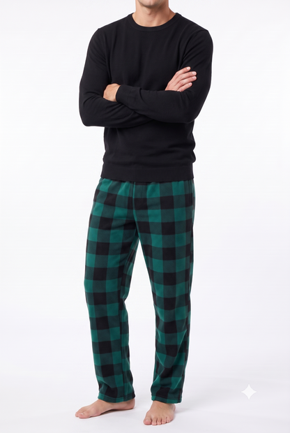 Men's Pajamas Green Buffalo