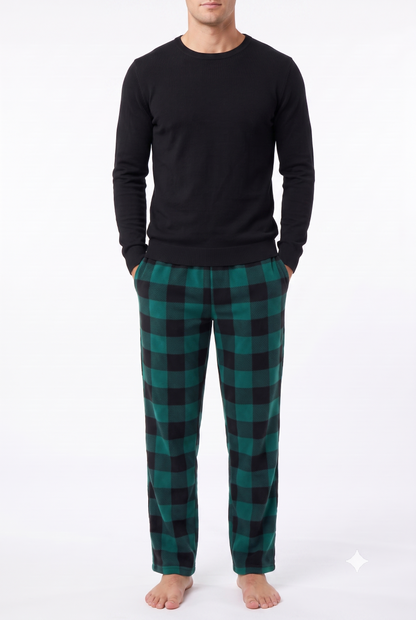 Men's Pajamas Green Buffalo