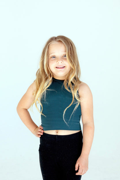 Girls' Chevron Crop Top