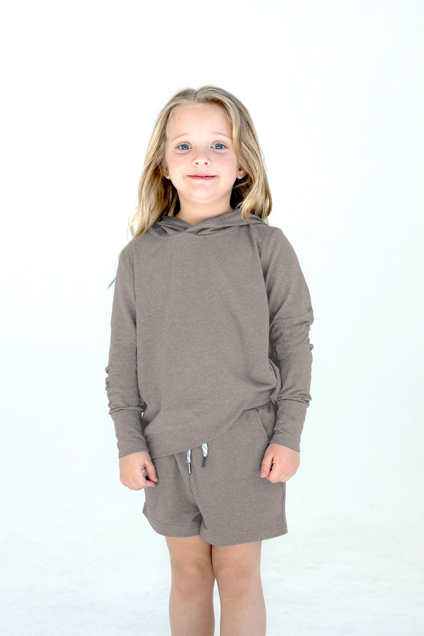 Girls' Yoga Non-Zip Hoodie
