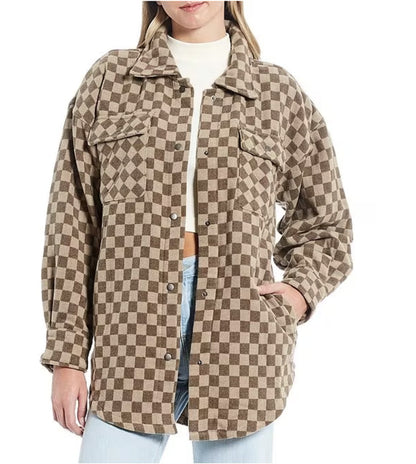 Women's Shacket Basketry Plaid image 1