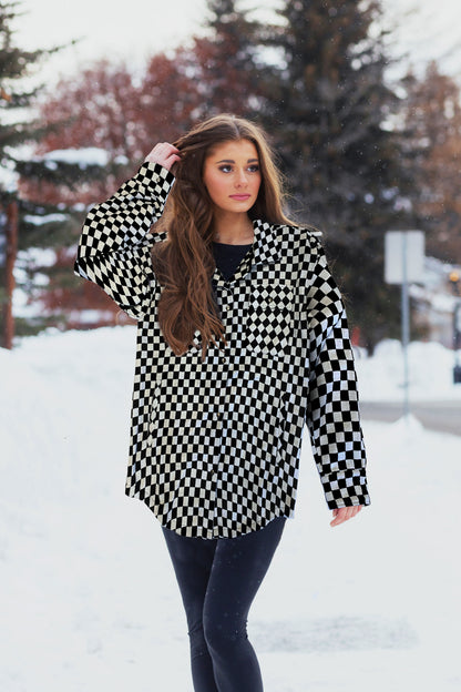 Women's Shacket Basketry Plaid image 2