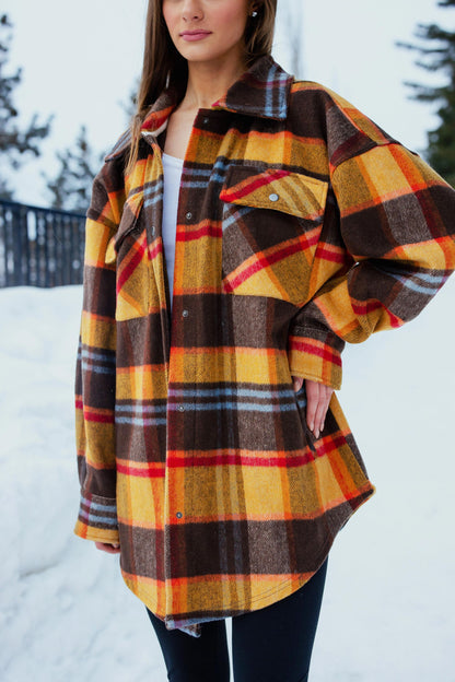 Women's Brushed Tweed Shacket