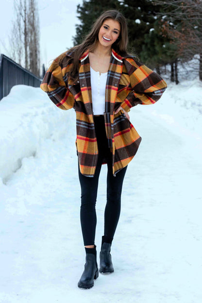 Women's Brushed Tweed Shacket