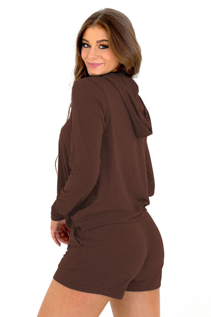 Women's Yoga Non-Zip Hoodie Mahogany image 0