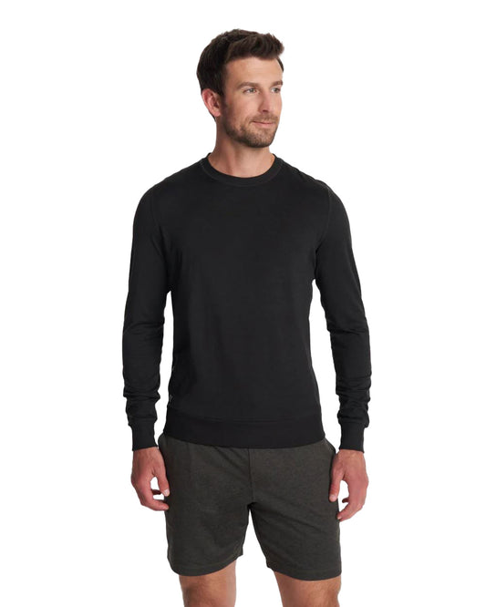 Men's Yoga Crew Neck Black image 0