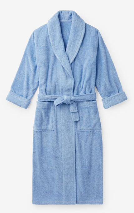 Women's Solid Color Robe Light Grey image 3